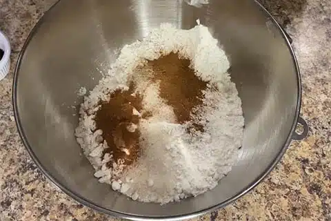 Mix the dry ingredients