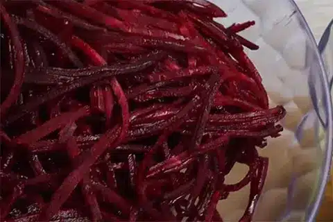 Peel the beetroot and chop it into chunks