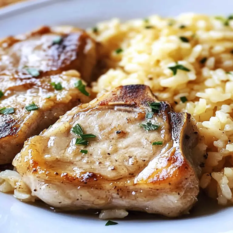 Comforting Baked Pork Chops & Rice Recipe to Savor