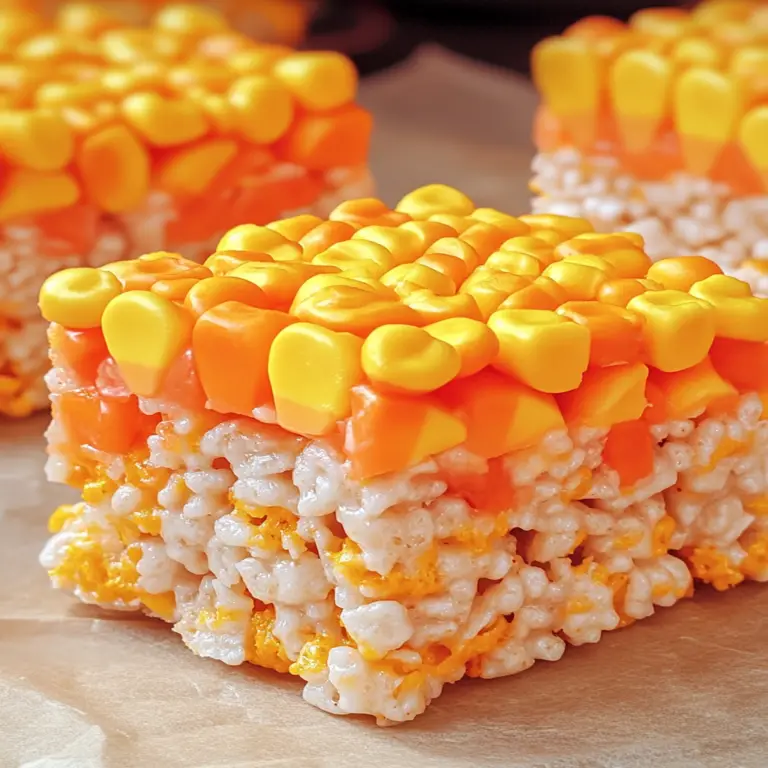 Irresistible Candy Corn Rice Krispie Treats Recipe