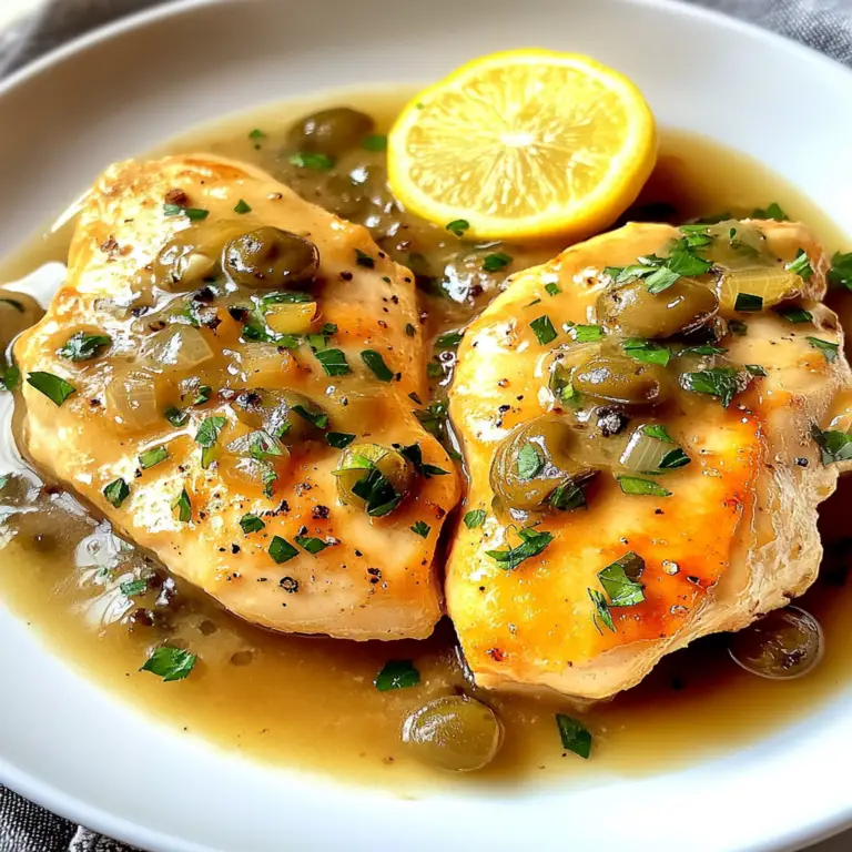 Irresistible Chicken Piccata: A Zesty Delight