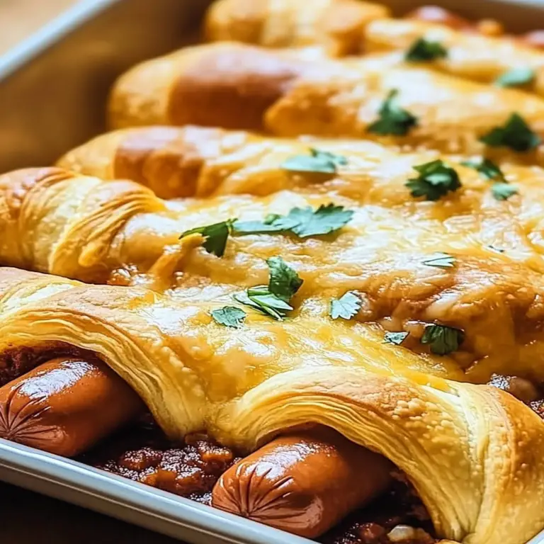 Irresistible Chili Cheese Crescent Hot Dog Bake Recipe
