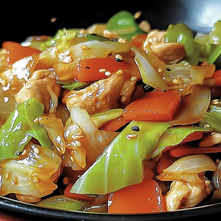 Quick & Delicious Chinese Chicken Cabbage Stir-Fry Recipe