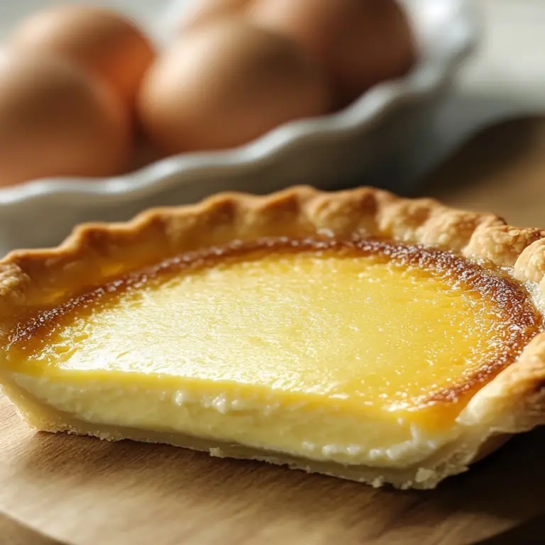Delicious Egg Custard Pie Recipe for Sweet Moments