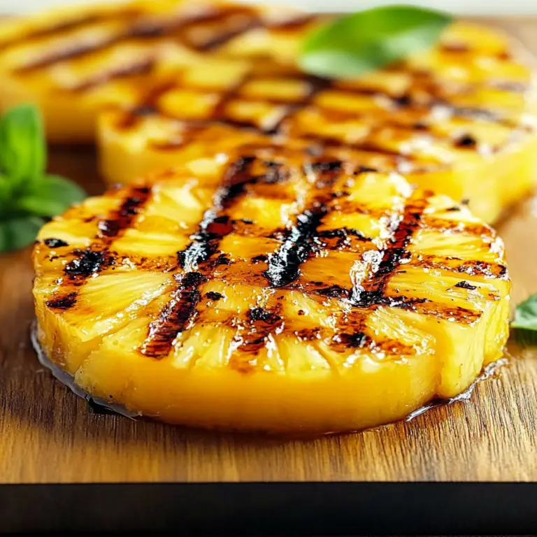 Irresistible Grilled Pineapple Recipe for Summer Bliss