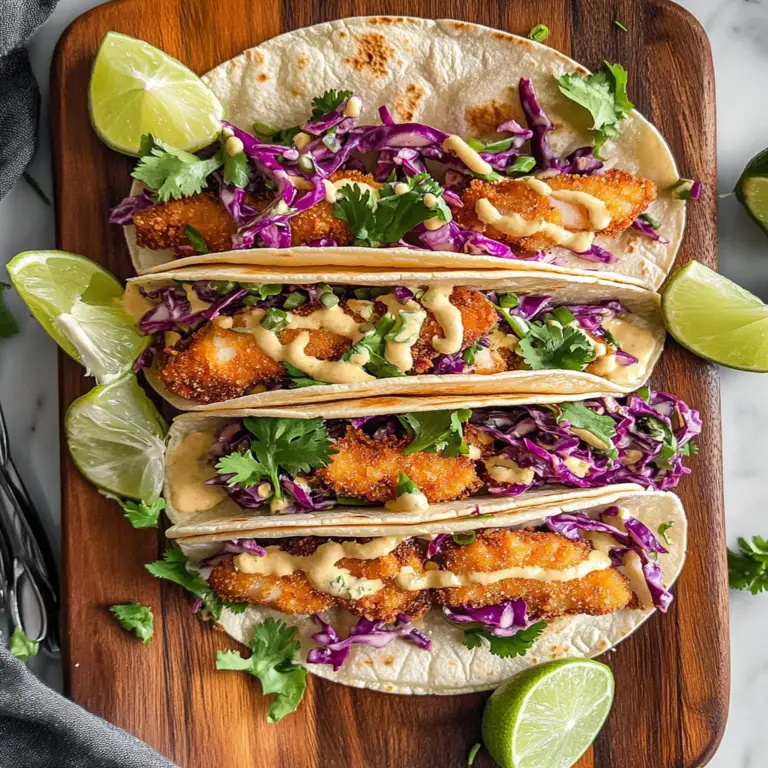 5 Crisp Fish Tacos with Cilantro Lime Slaw Recipe