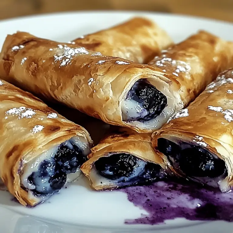 Irresistible Air Fryer Blueberry Chimichangas Recipe