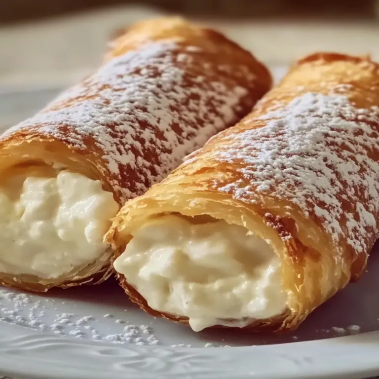 Irresistible Italian Cream Stuffed Cannoncini Recipe