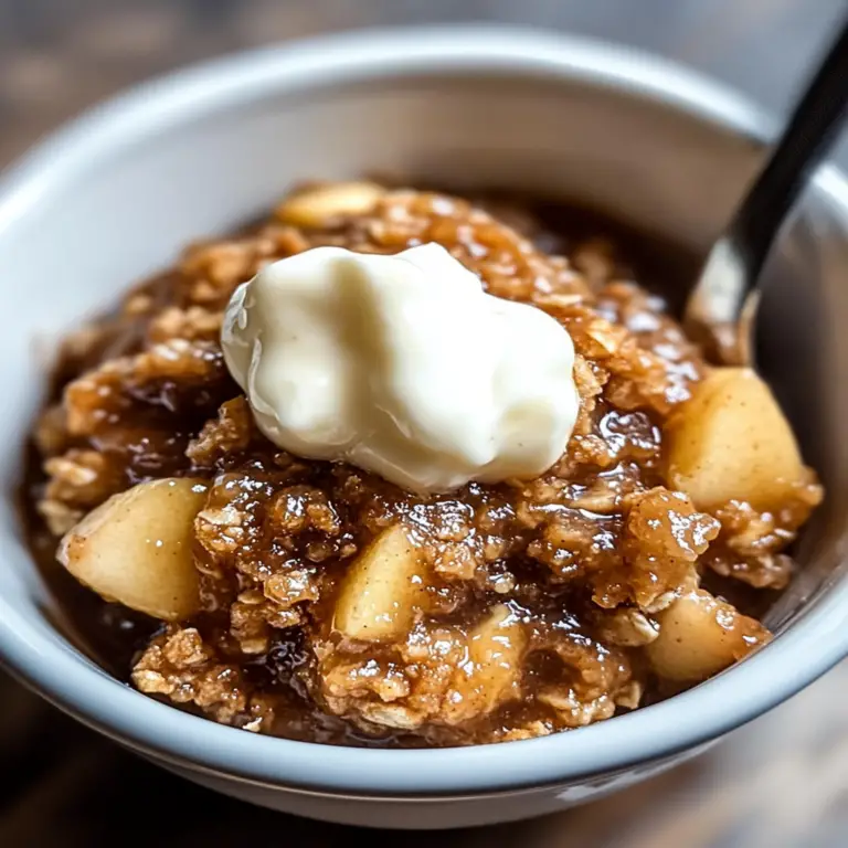 Irresistible Slow Cooker Apple Crisp Recipe for Cozy Nights