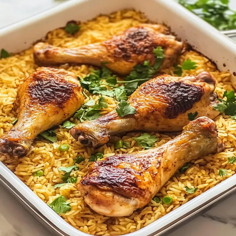 Irresistible Baked Chicken Legs and Rice Recipe Delight