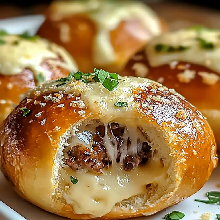 Irresistible Garlic Parmesan Cheeseburger Bombs Recipe