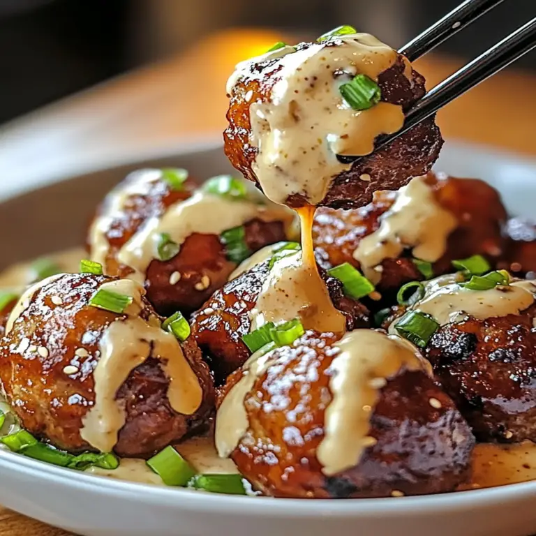 Irresistible Korean BBQ Meatballs with Spicy Mayo Dip Recipe