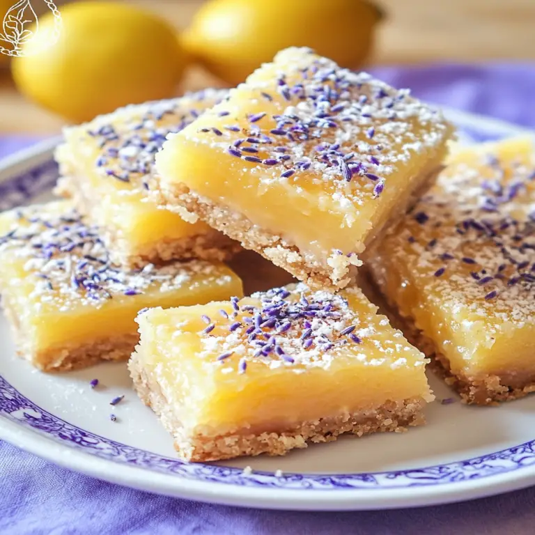 Irresistible Lavender Lemon Bars for a Sunny Delight