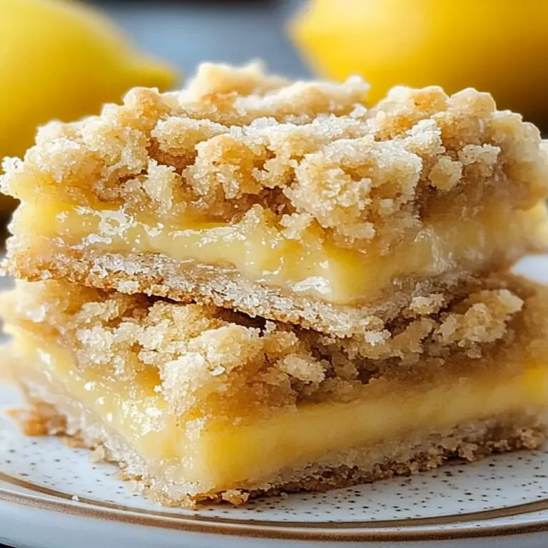 Irresistible Lemon Crumb Bars: A Tangy Delight Recipe