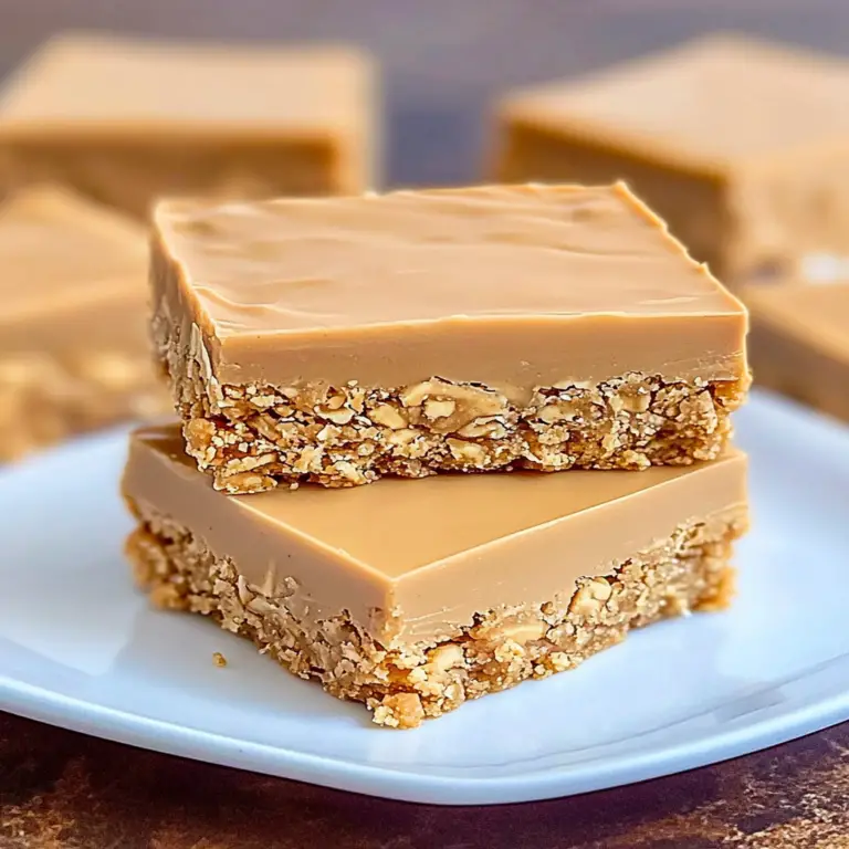 Indulge in No-Bake Double Peanut Butter Bars Today!