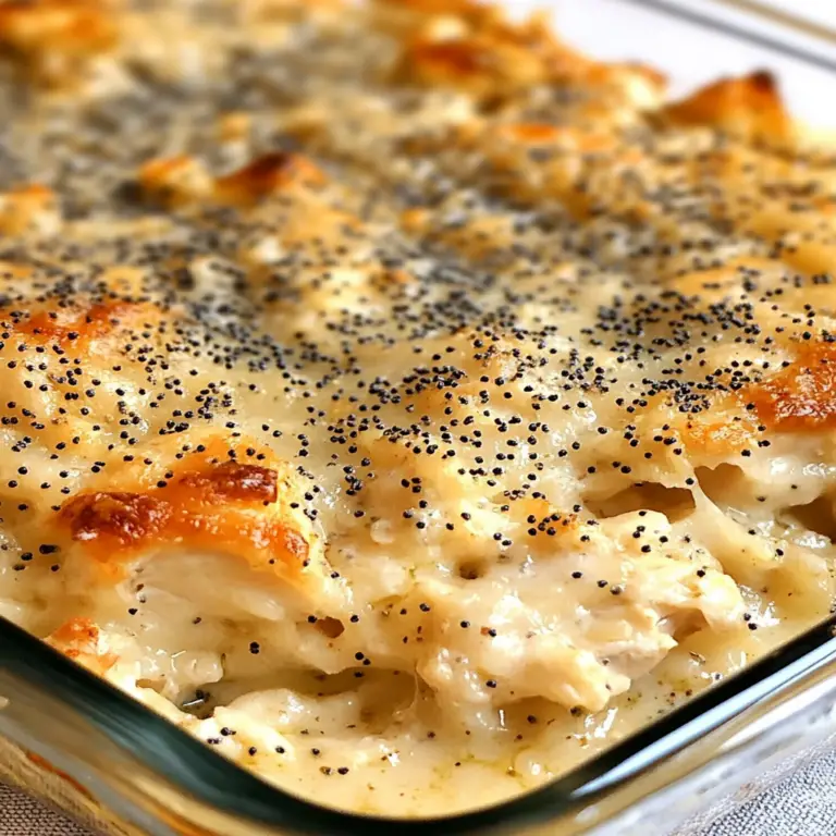 Irresistible Poppy Seed Chicken Casserole Recipe