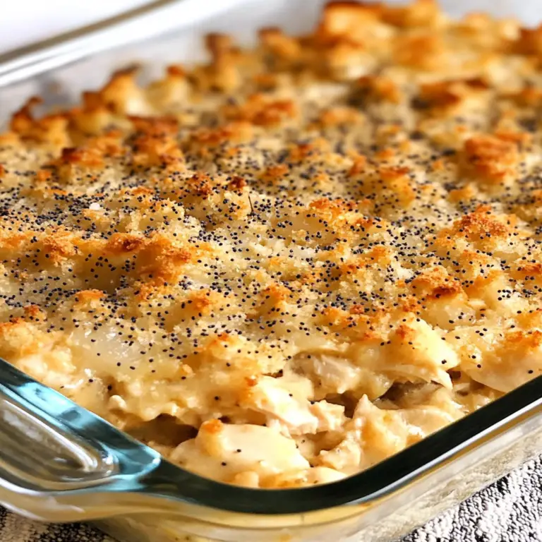 Irresistible Poppy Seed Chicken Casserole Recipe