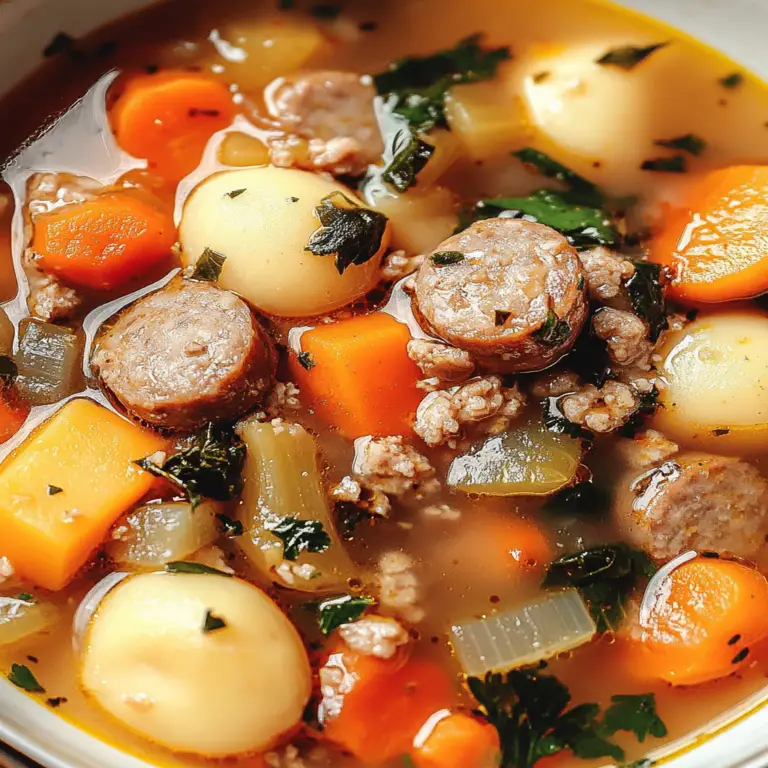 Hearty Sausage and Vegetable Soup for Cozy Nights