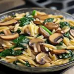 Cozy Spinach Mushroom Orzo: A Comforting 30-Minute Meal