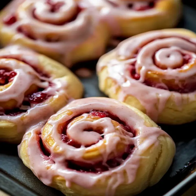 Irresistible Strawberry Cinnamon Rolls Recipe for Breakfast