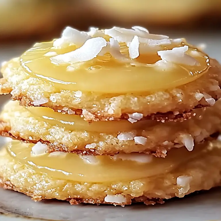 Delightful Tangy Coconut Lemon Curd Cookies Recipe