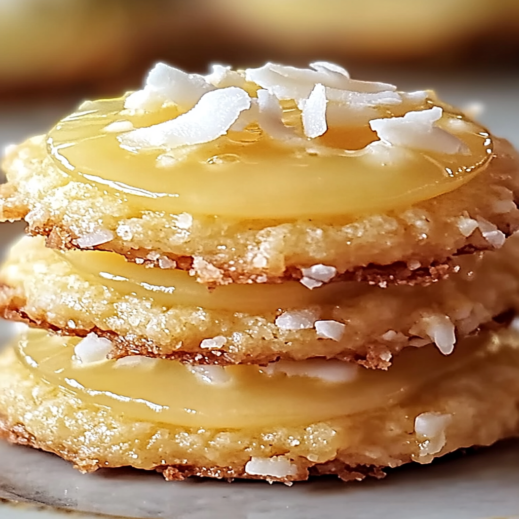 Delightful Tangy Coconut Lemon Curd Cookies Recipe