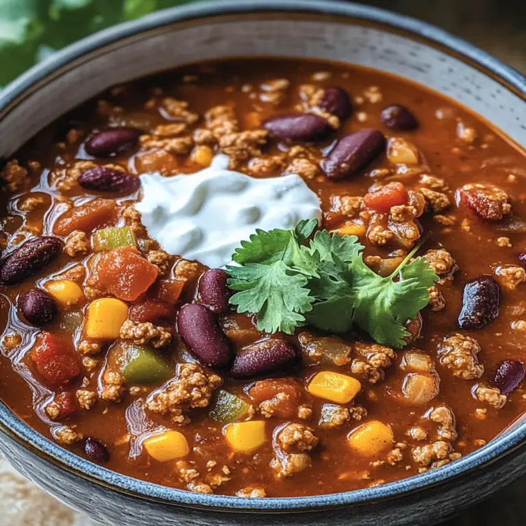 Hearty Turkey Chili Recipe for Cozy Gatherings