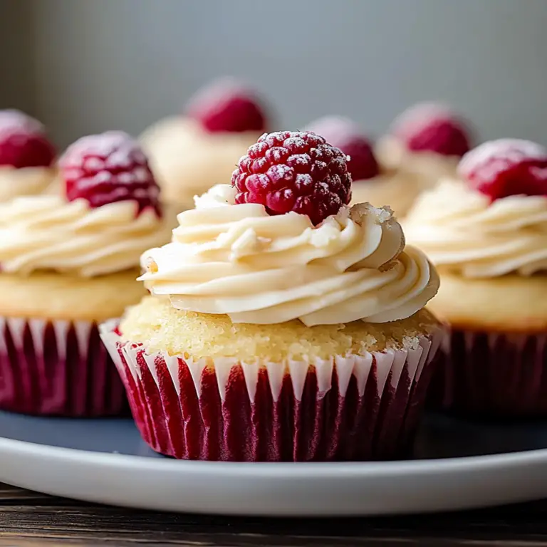 Irresistible White Chocolate Raspberry Cupcakes Recipe