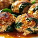 Irresistible Baked Chicken Ricotta Meatballs with Spinach