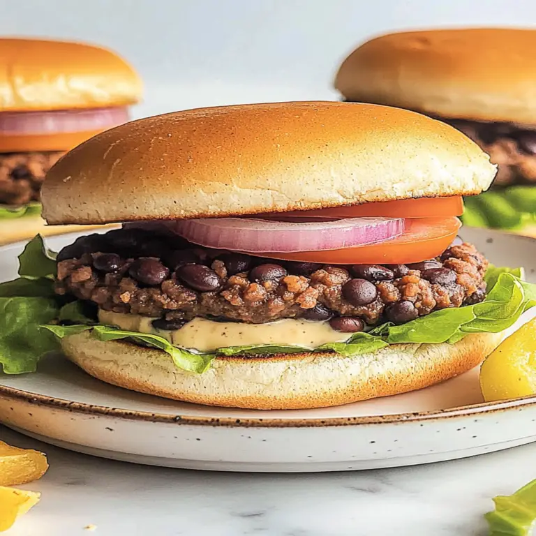 Ultimate Black Bean Burger Recipe for Flavor Lovers