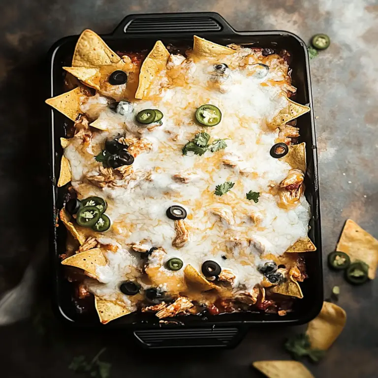 Irresistible Chicken Nachos: A Cheesy Fiesta Delight