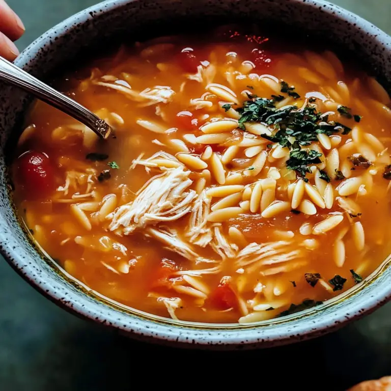 Comforting Chicken Orzo Tomato Soup Recipe for Cozy Nights