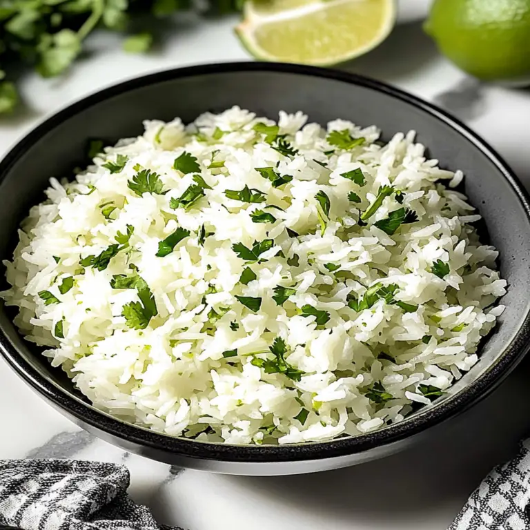 Zesty Cilantro Lime Rice Recipe – A Flavorful Delight