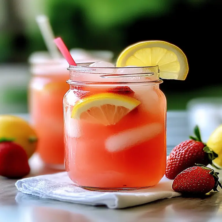 Refreshing Easy Strawberry Lemonade Recipe for Summer Bliss