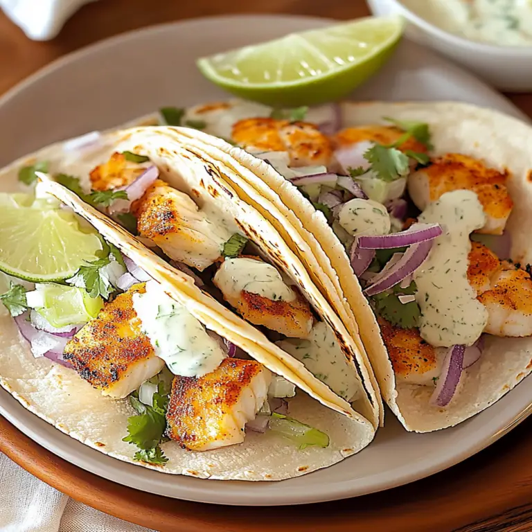 Delicious Fish Tacos with Lime Crema Recipe to Savor