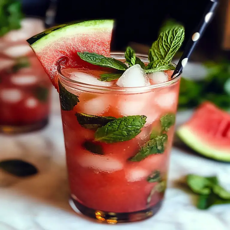 Refreshing Fresh Watermelon Mojito Recipe for Summer Fun