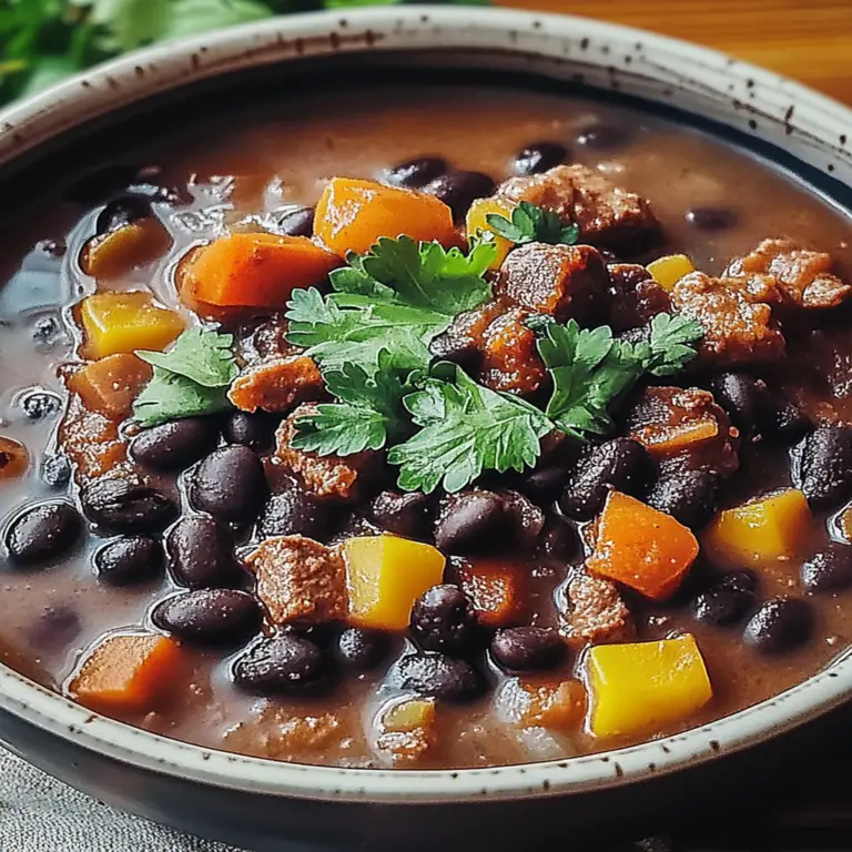 Hearty Brazilian Black Bean Stew with Smoky Meats Recipe