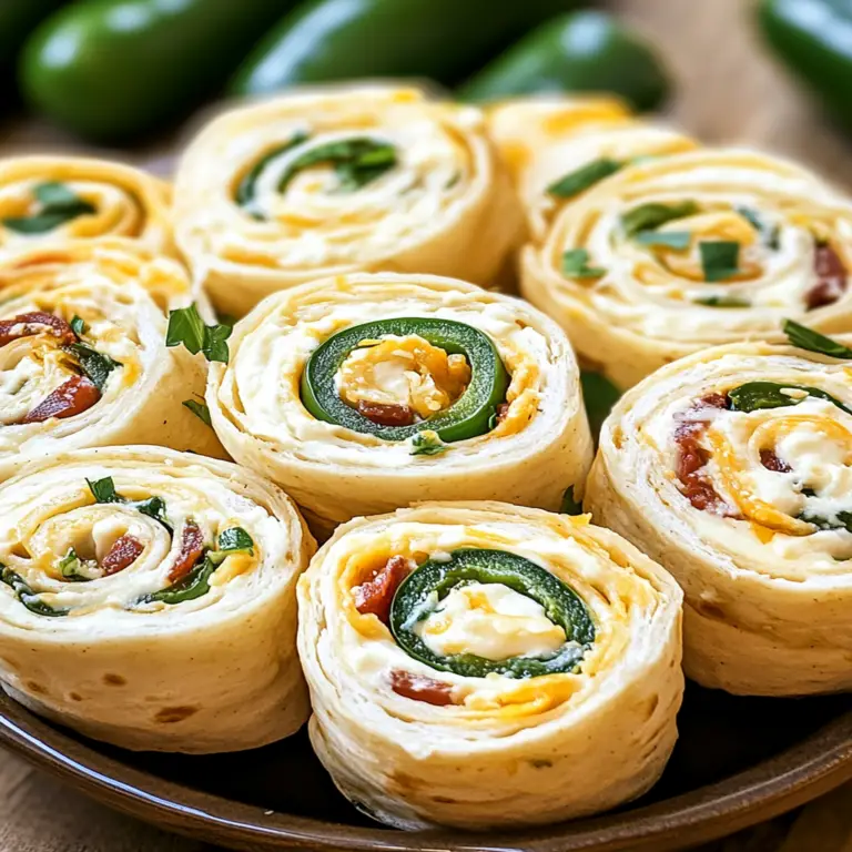 Irresistible Jalapeno Popper Cream Cheese Pinwheels