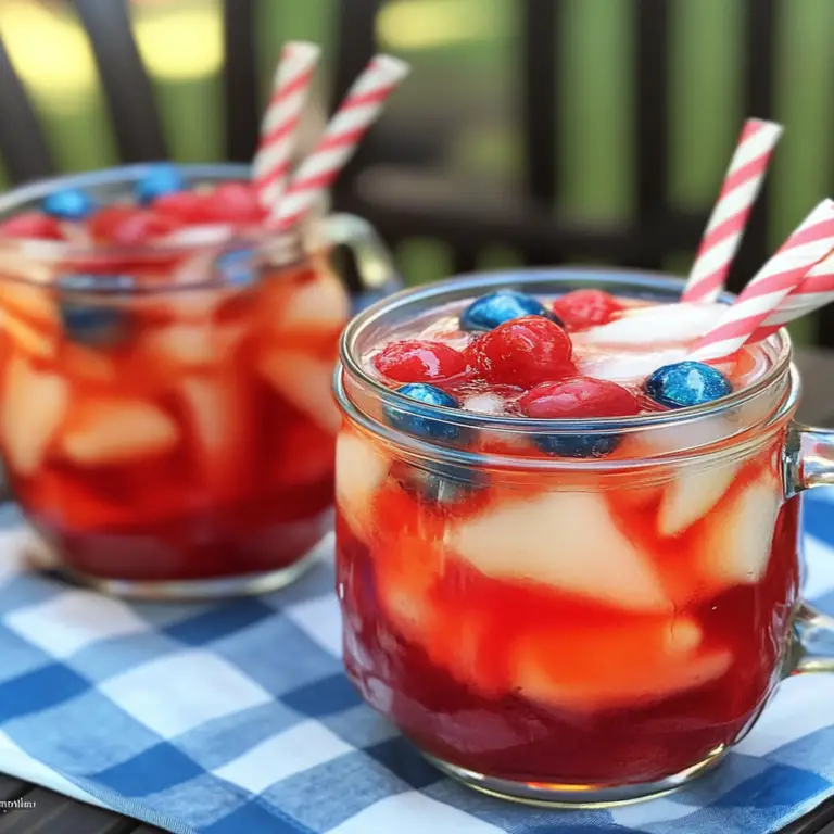 Refreshing Kid-Friendly Patriotic Punch Recipe for Summer Fun