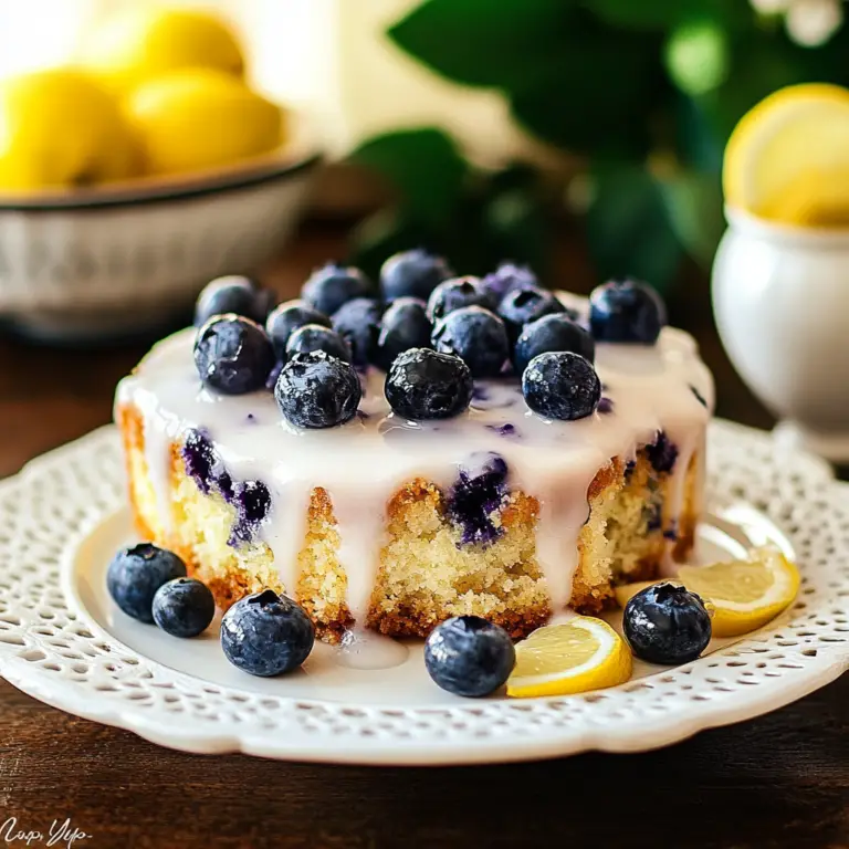 Irresistible Lemon Blueberry Coffee Cake Recipe Delight