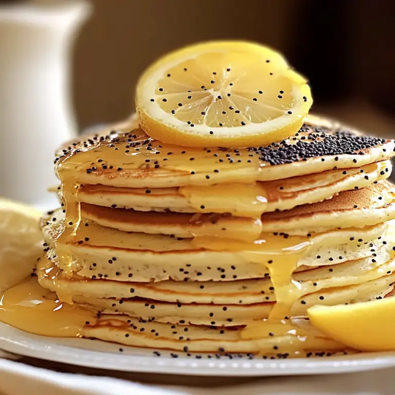 Zesty Lemon Poppy Seed Pancakes: A Breakfast Delight