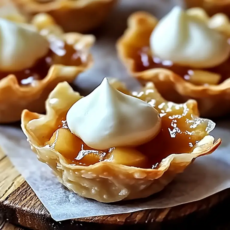 Irresistible Mini Apple Pie Wonton Cups Recipe
