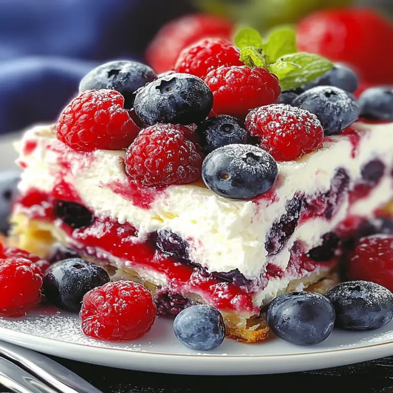 Irresistible No Bake Summer Berry Lasagna Recipe