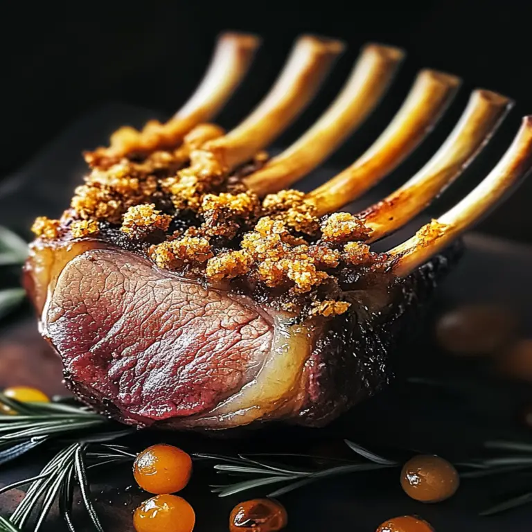 Irresistible Rosemary Crumbed Rack of Lamb Recipe