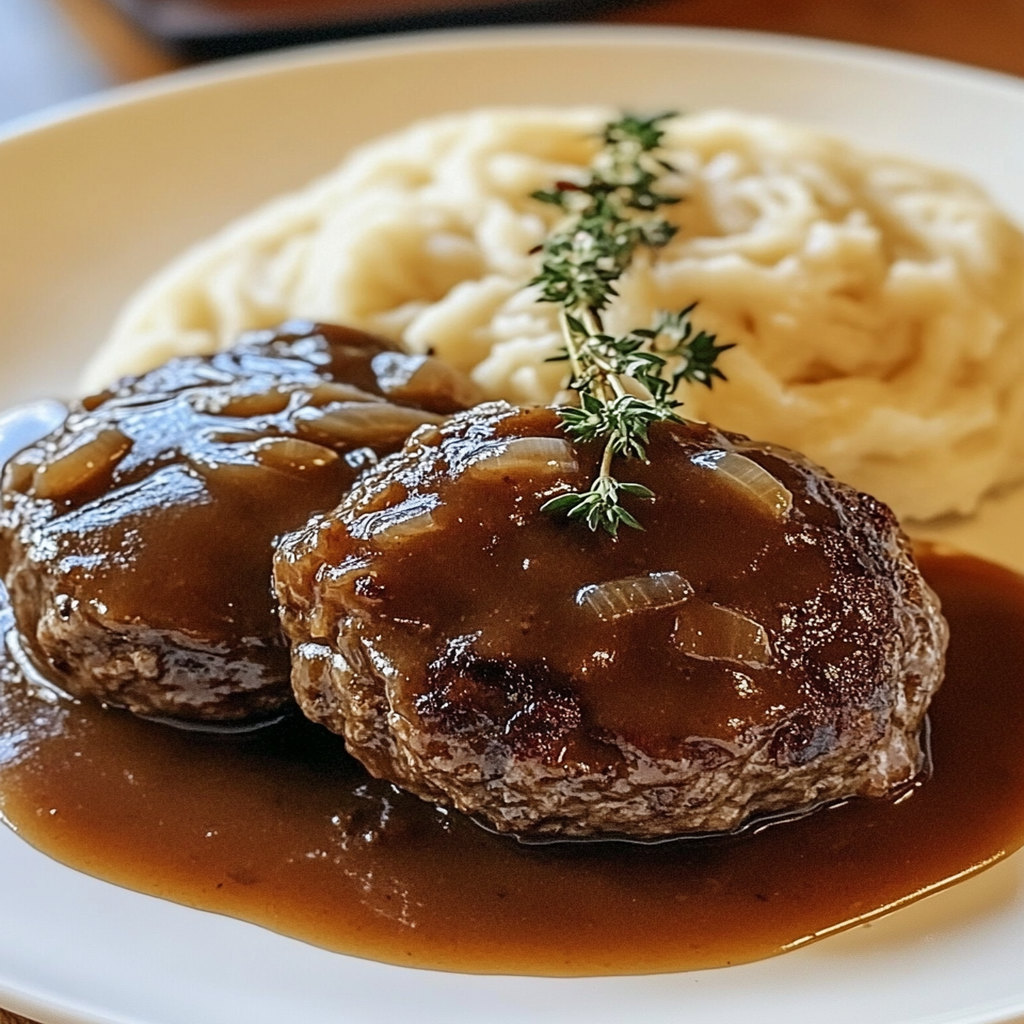 Irresistible Salisbury Steak with Savory Mushroom Gravy