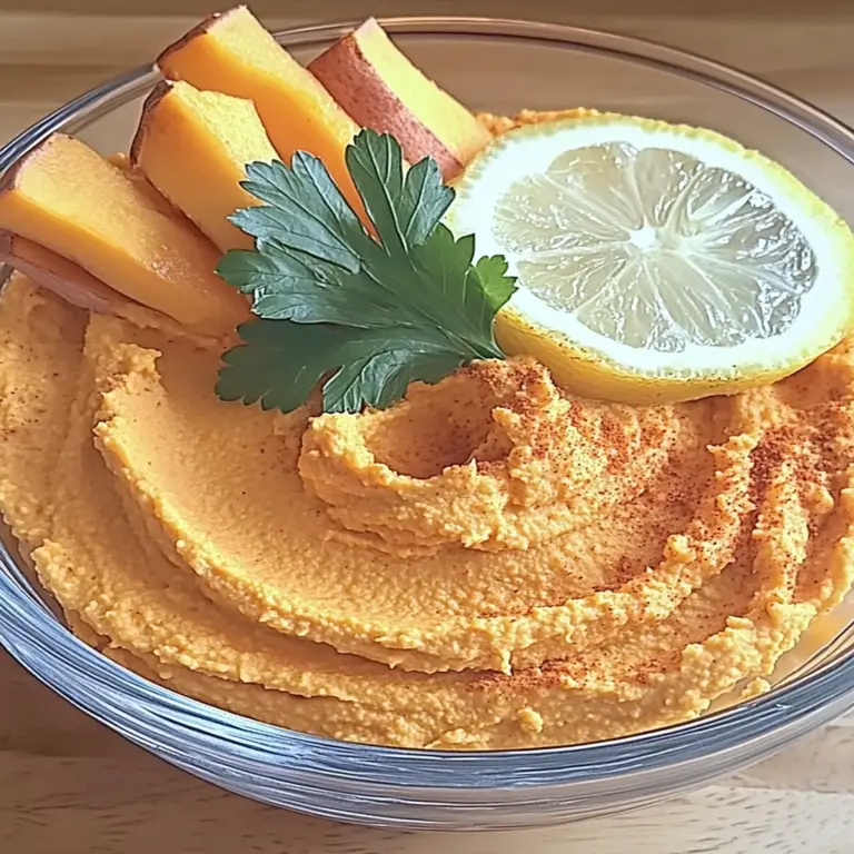 Creamy Sweet Potato Hummus Recipe - A Delicious Delight