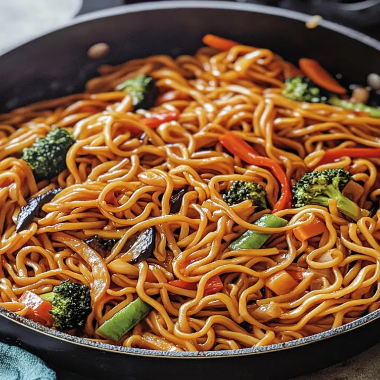 Irresistible Veggie Lo Mein: A Flavorful Delight