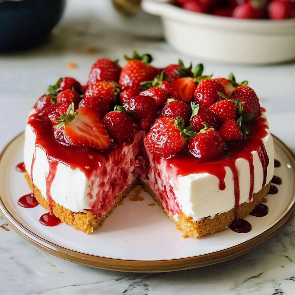 Best Strawberry Cake Ever