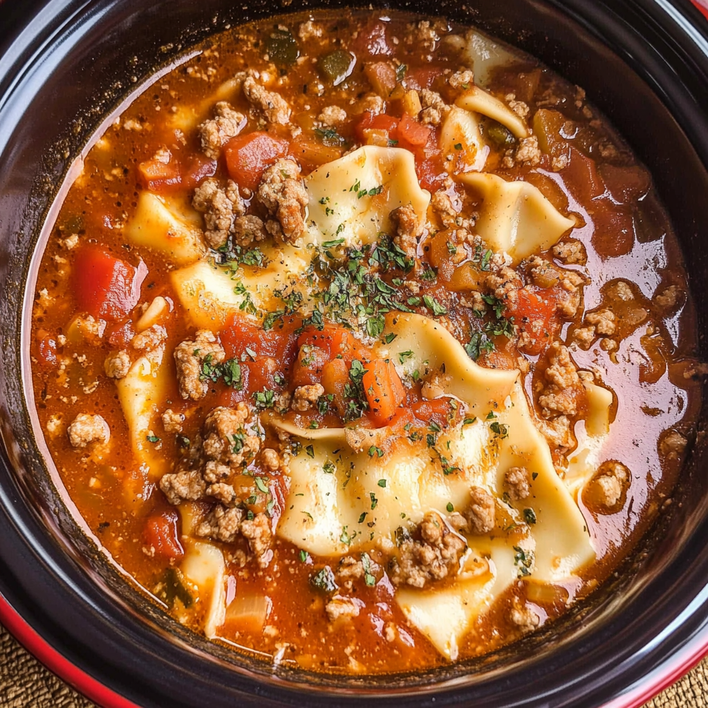 Crock Pot Lasagna Soup Recipe