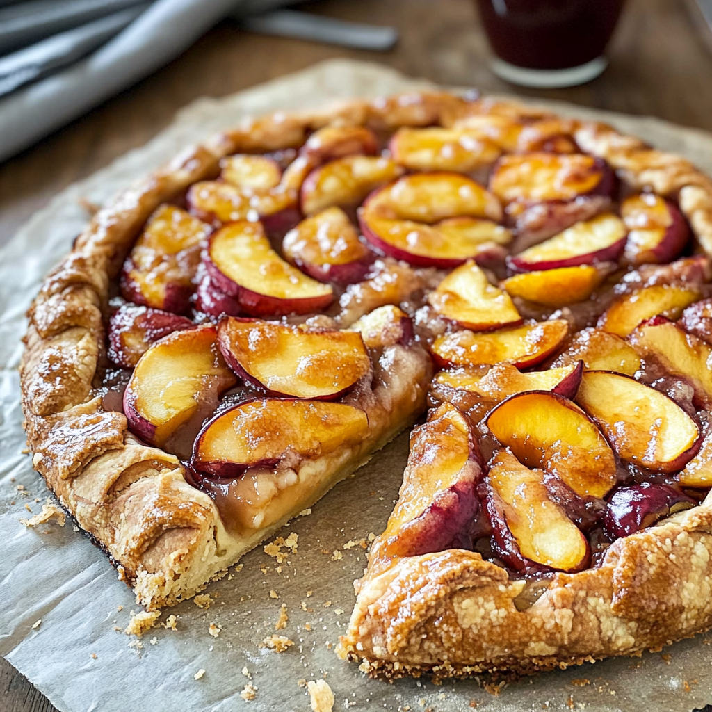 Fresh Peach Galette with Buttery Crust